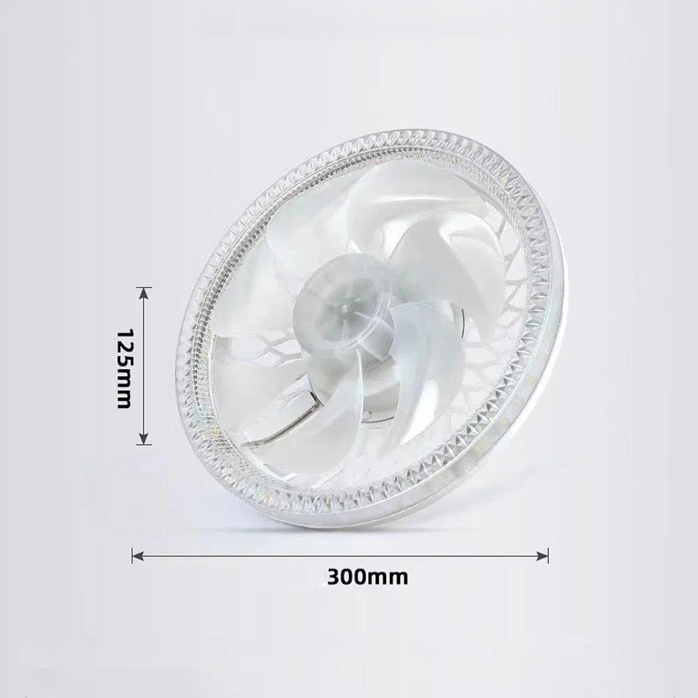 Imagem -04 - Moderno Led Teto Ventilador Luz Controle Remoto Escurecimento Modo Noturno Iluminação Quarto Sala de Estar Home Decor Lâmpadas Quatro Velocidade