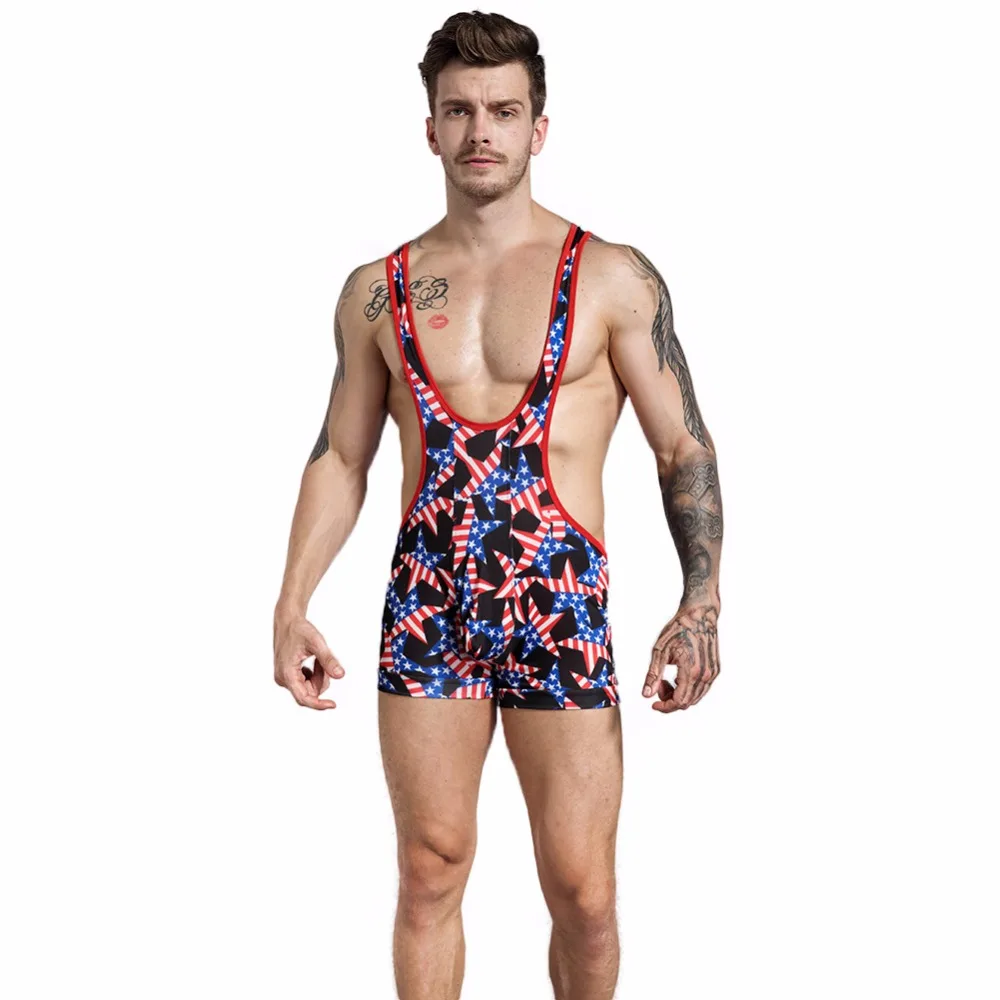 Men boxer shorts Ass Conjoined Tights Teddy Costumes Adult Slave Game Wear Gays Sexy Lingerie Fetish Harness Sexual Underwear