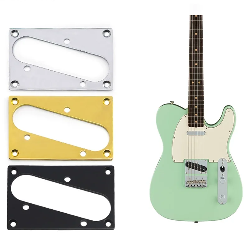 Sillines de puente TL cortos, marco de montaje de anillo de pastilla con tornillos para pieza de repuesto de guitarra eléctrica estilo Telecaster