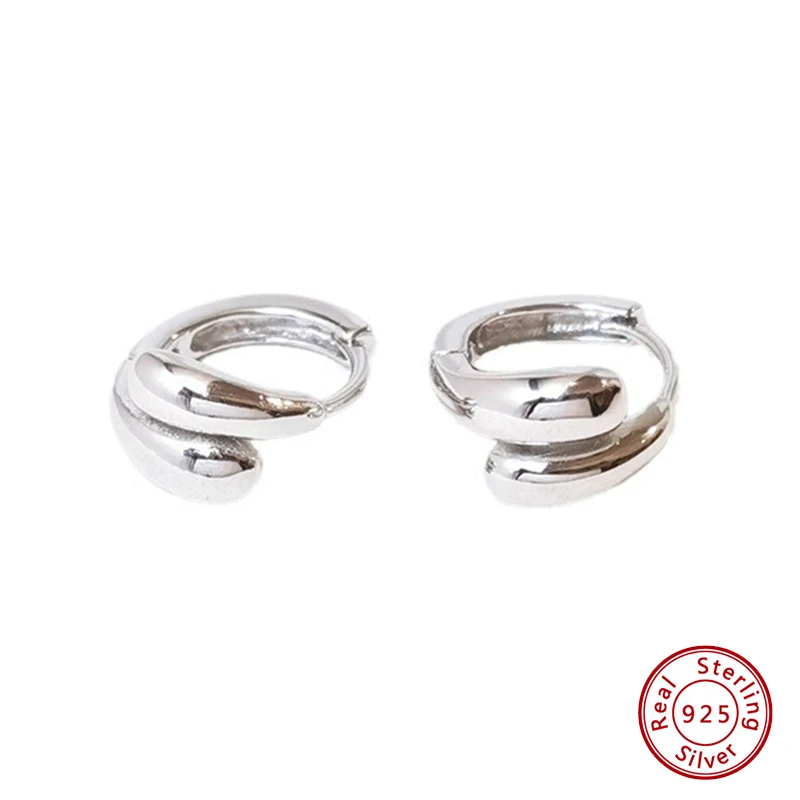 

925 Sterling Silver Earrings Original Certificate Simple Shiny Ear Clip Stud Earrings For Women Free Shipping Jewelry