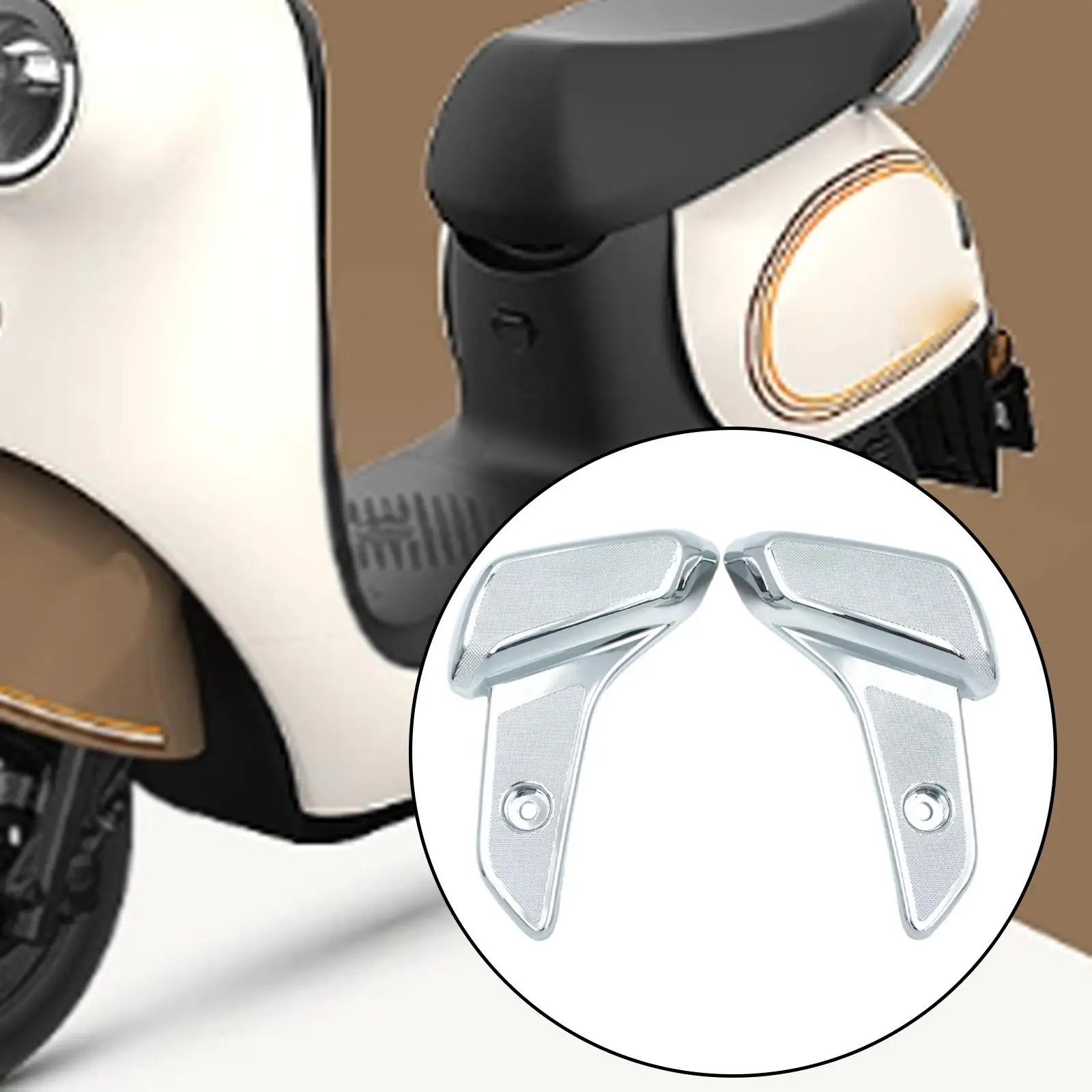 

2 Pieces Foot Pedal Extension Alloy Rear Passenger Footrest Foot Steps for Vespa 50 125 150 Sprint Primavera Easily Install