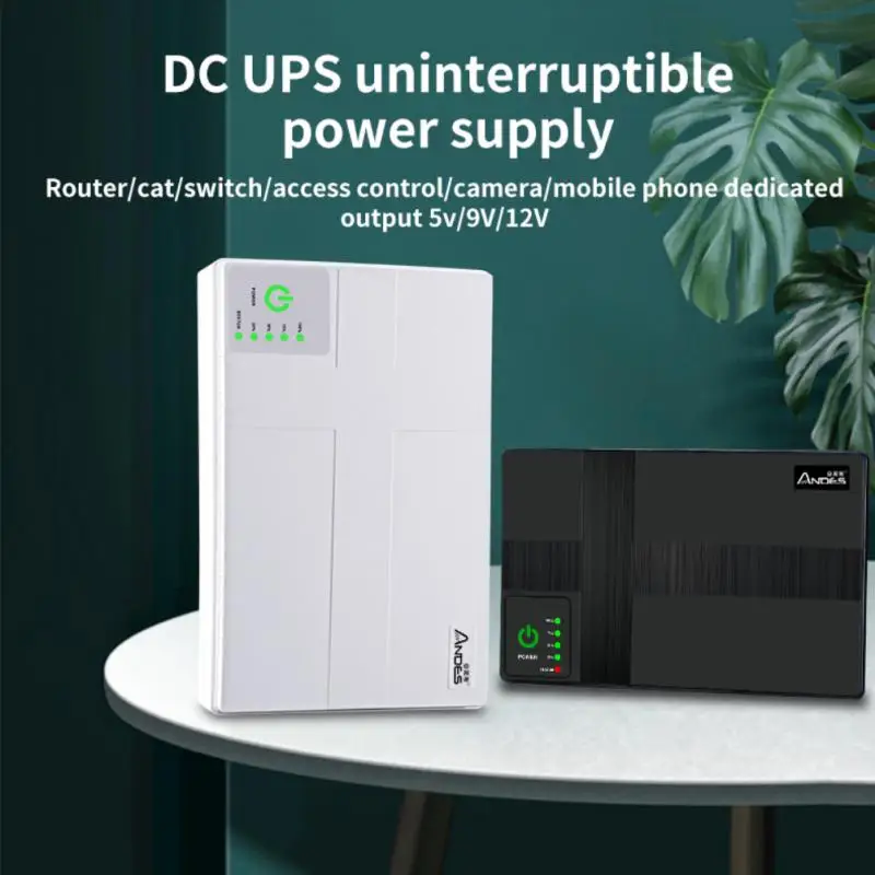 

New Mini Portable 10400mAh UPS 36W/18W Uninterruptible Power Supply For WiFi, Router Large Capacity Power Ups 12v Для Роутера
