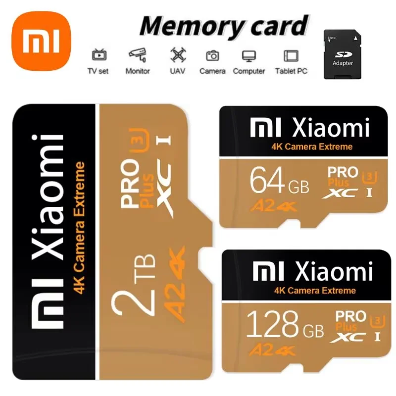 Karty pamięci Xiaomi 512 GB 2 TB High Speed Minisd 256 GB 128 GB Class 10 1 TB Mini Sd Card Cartao De Memoria TF Card do smartfona