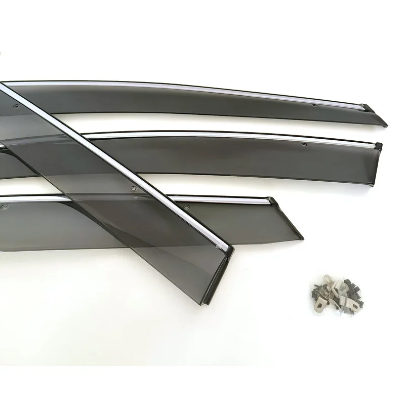 마쓰다 CX-7 전용 레인앤샤인 프로텍션 사출 성형 윈도우 레인 아이브로우 및 두꺼운 도어 레인 스트립