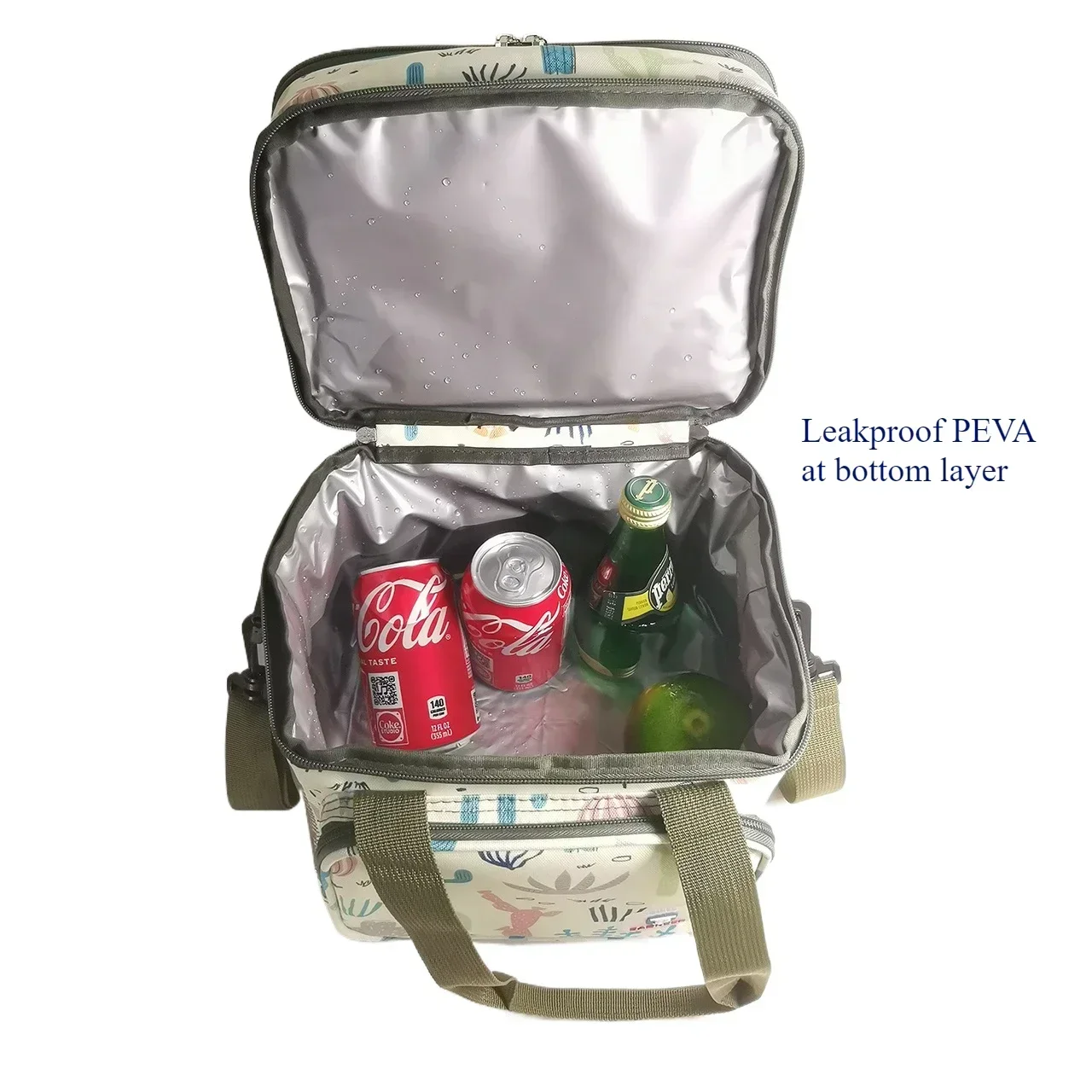 BAGNEER Thermal Lunch Bag Picnic Cooler Bags Insulated Lunchbox Leakproof Camping Work School Lunchbag Shoulder Cooling Box