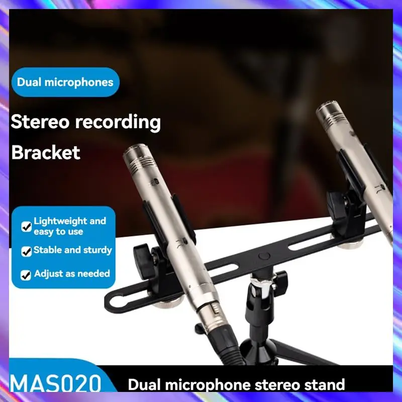 

A24U Dual Microphone Stand Extension Bracket For Studio Recording Adjustable Mic Mounts For Enhanced Sound Quality