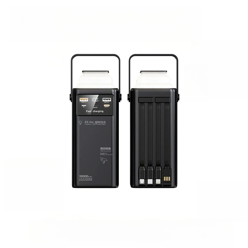 100000mAh 120W Super Fast Charging Solar Power Bank with Large Capacity  Powerful Long Range  Mobile Power Bank - view 4
