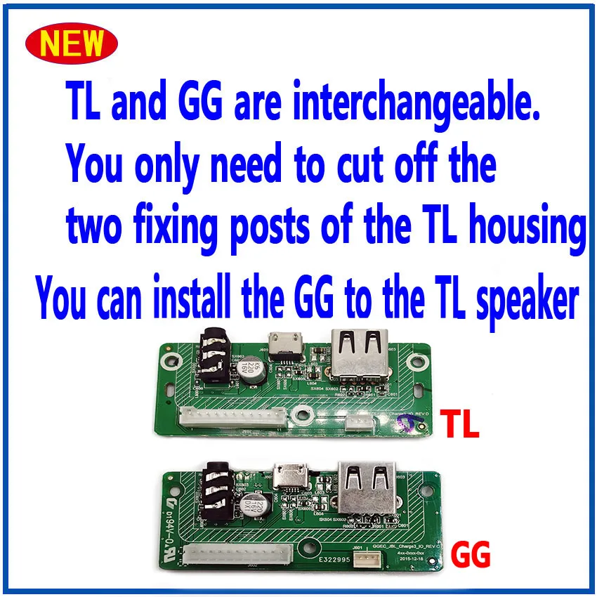 1PCS USB 2.0 Audio Jack Power Supply Board Connector Main Board For JBL Charge3 GG TL Bluetooth Speaker Micro USB Charge Port