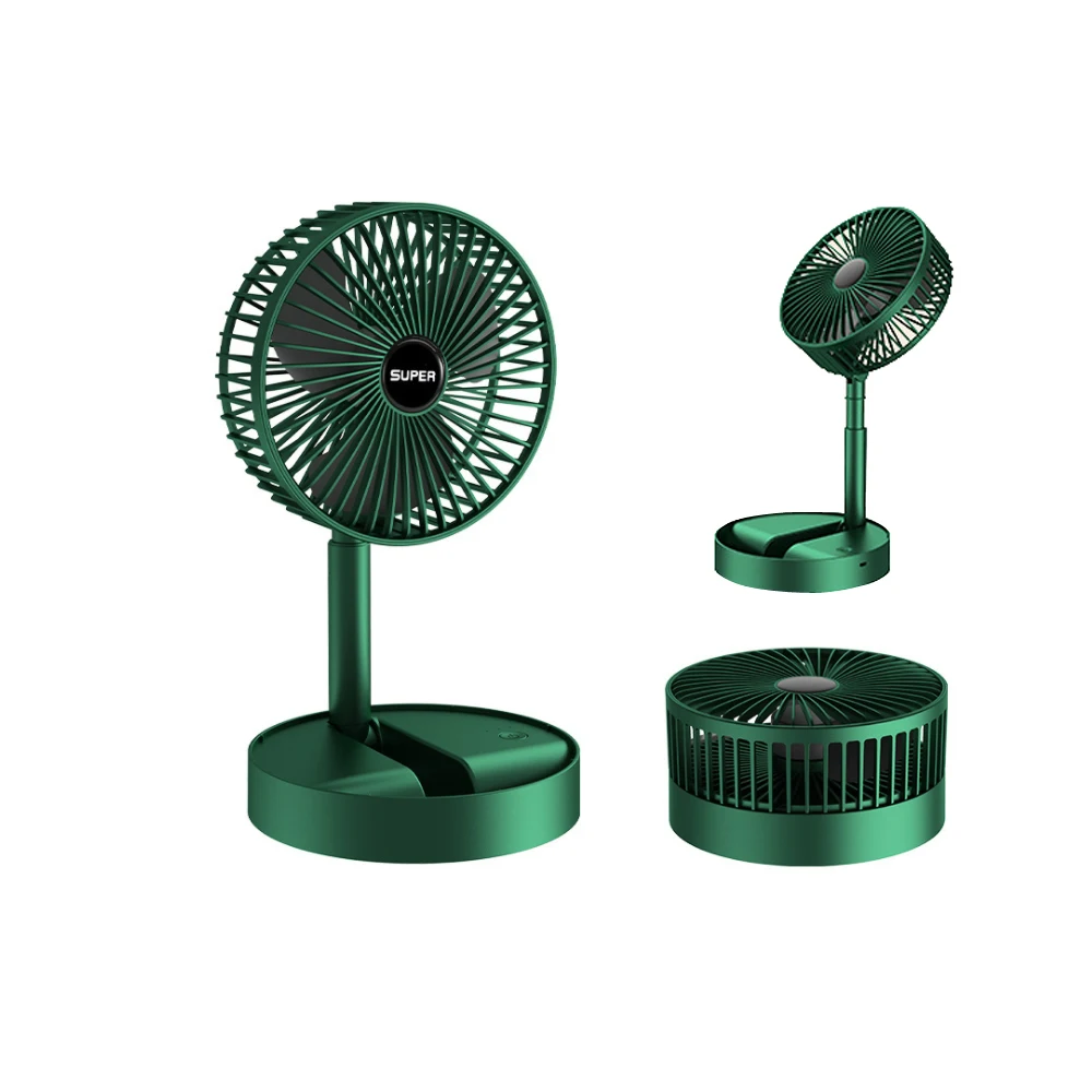 

Портативный складной настольный вентилятор, 3 скорости, 2000 мАч, с аккумулятором, 6,5 дюйма
