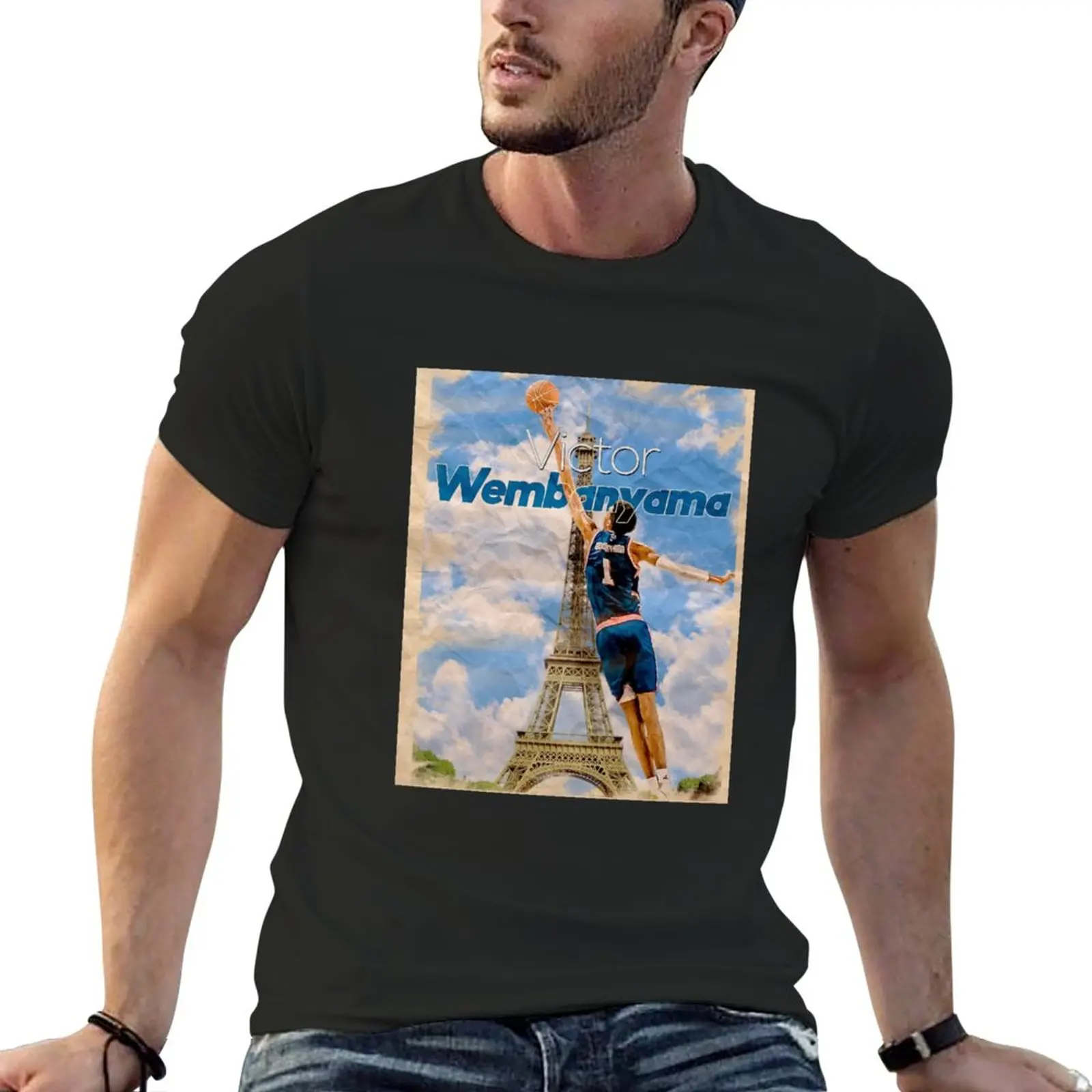 New Victor Wembanyama T-Shirt korean fashion funny t shirts sublime t shirt men clothings