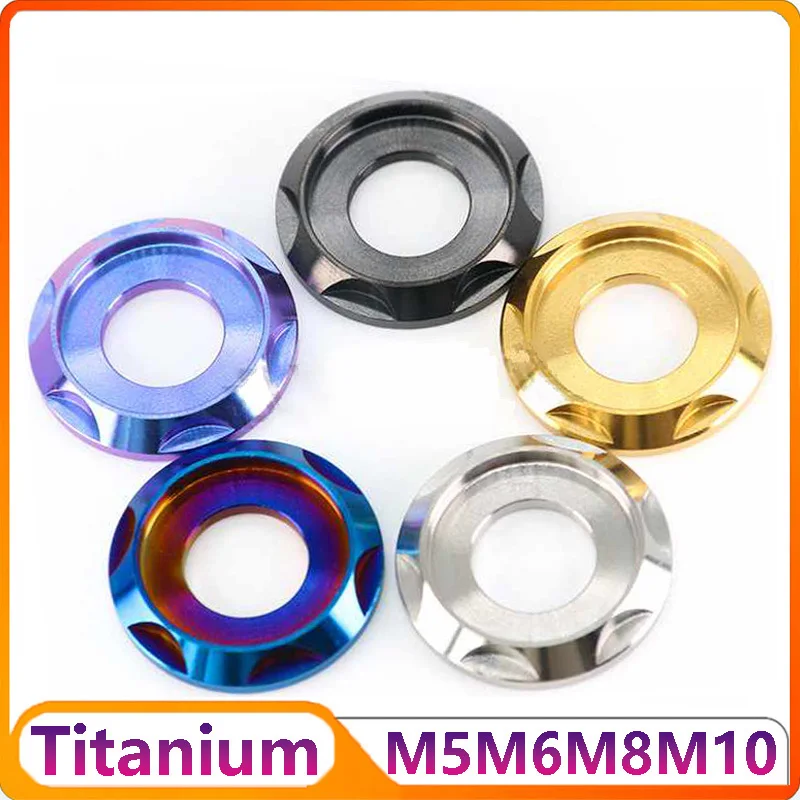

Titanium Washer M5 M6 M8 M10 Spacer Washers Ti Gaskets for Bike Motorcycle Electric Motorcycle Decorative Gasket