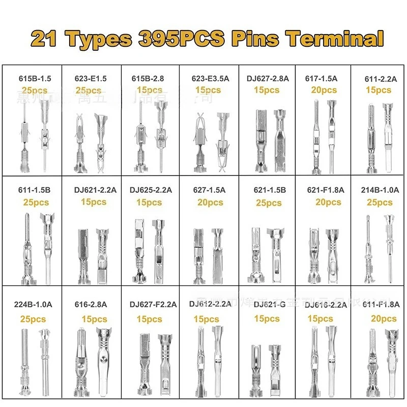 Waterproof Car Electrical Terminal Pin Kit 795PC Male Female Crimp Connectors Wire Seals Removal Tool for 12V Vehicle DIY Repair
