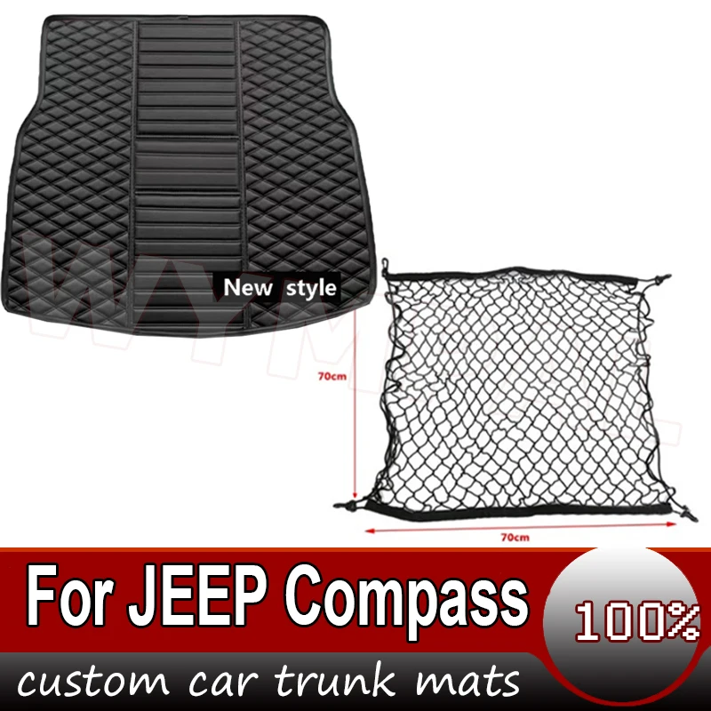 

Коврик для багажника автомобиля для JEEP Compass 2007-2017 08 09 10 11 12 13 14 15 16, пользовательские автомобильные аксессуары, украшение интерьера автомобиля