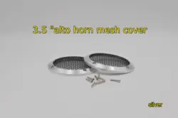2PCS Diy 3.5-inch car stereo mezzo speaker grille net housing aluminum subwoofer net speaker metal protective cover