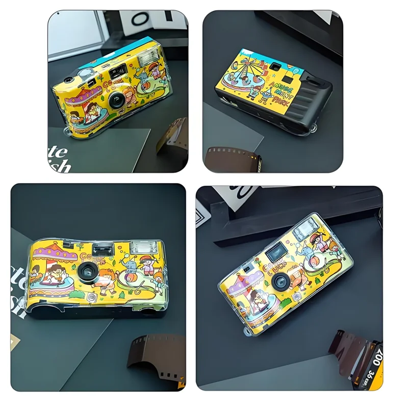 35Mm Disposable Film Camera With Flash One Time Camera 400 ISO Disposable Camera For Gathering Wedding Travel-Y47A