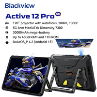 World Premiere Blackview Active 12 Pro Rugged Projector Tablet 11'' Pad Android 15 16GB 1TB 33000mAh Dimensity 7300 Tablet Phone