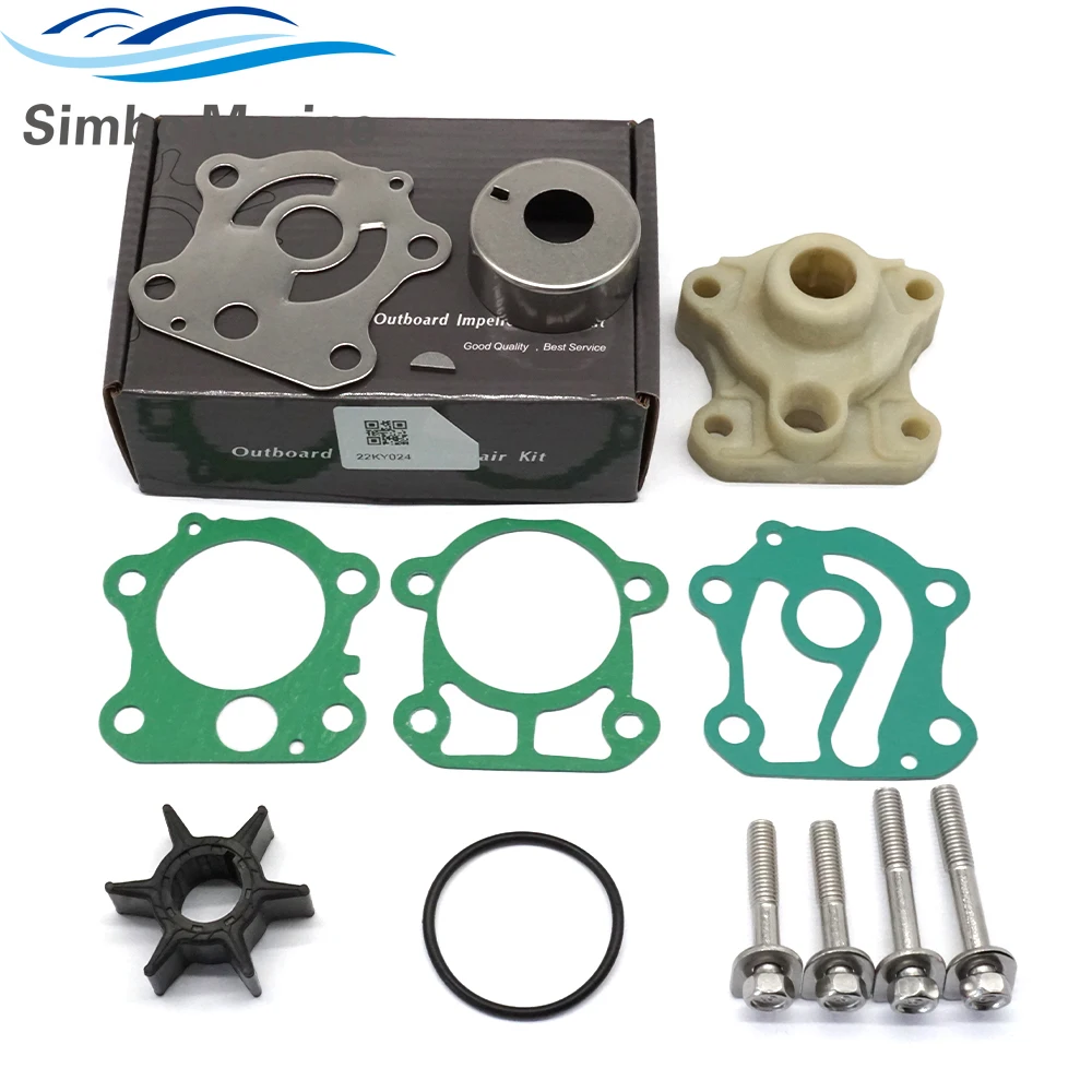 

6H3-W0078 Water Pump Repair Kit With Housing for Yamaha Outboard 50 60 70HP F50 C60 C70 Models 6H3-W0078-02 18-3464 12057