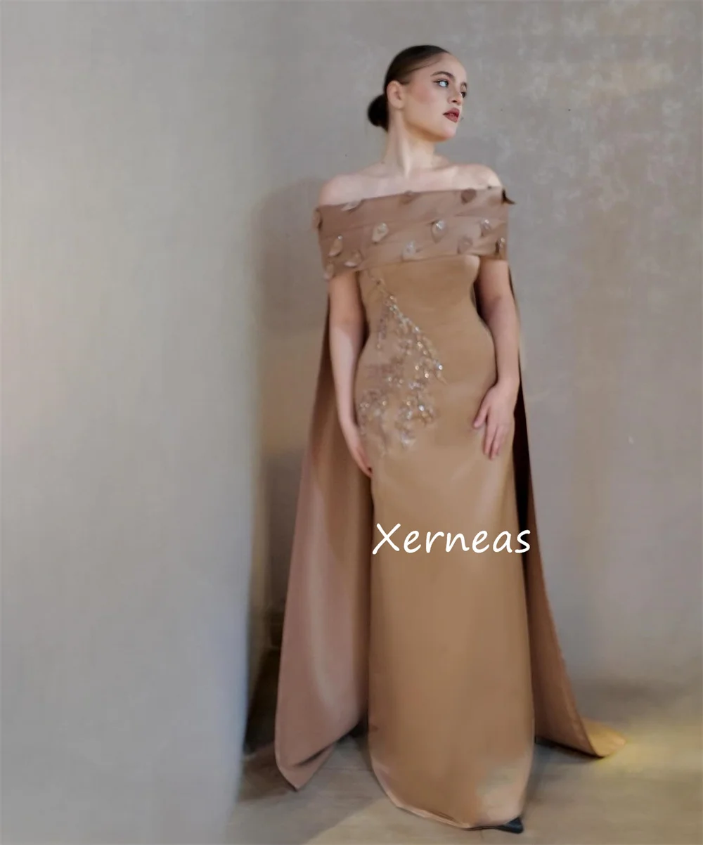 Vestidos largos personalizados de alta calidad con lentejuelas Charmeuse, corte en A, hombros descubiertos, ocasión a medida, brillo