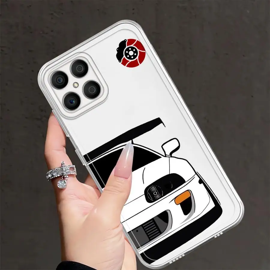 حافظة لهاتف Honor X9b X8b X9a 90 Lite Y9 Prime 2019 X7b غطاء شفاف لسيارة كرتونية رائعة #3