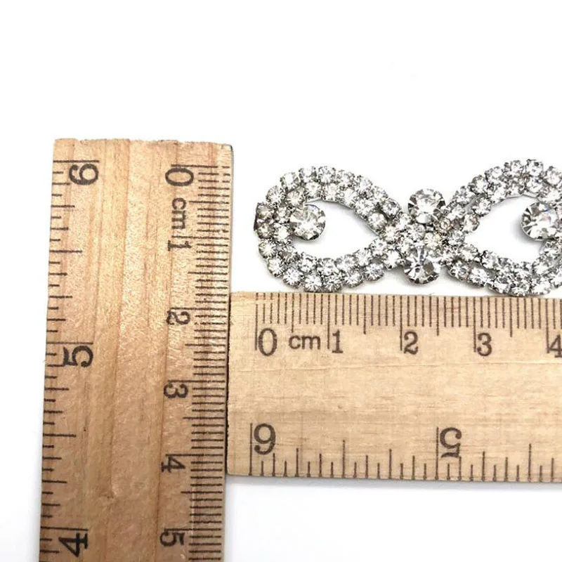 10Yards Crystal Trim Rhinestone Chain DIY Clothes Accessory Dress Belts Headpiece Jewelry Decoration Silver Plating