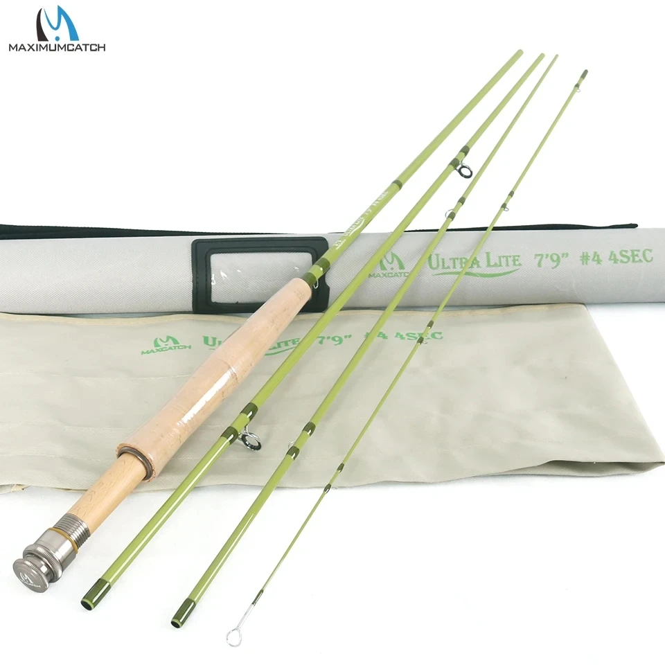 Maximumcatch Ultra Lite 1/2/3/4WT 6-7,9 stóp Wędka muchowa Średnio szybka mała wędka muchowa Streamer