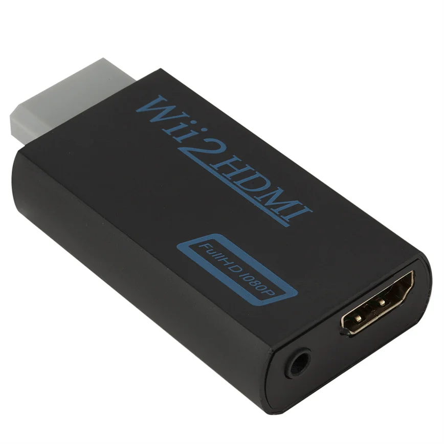 Konwerter z WII na HDMI kompatybilny konwerter Full HD 1080P WII na HDMI przełącznik wyjściowy Adapter zgodny z WII na HDMI