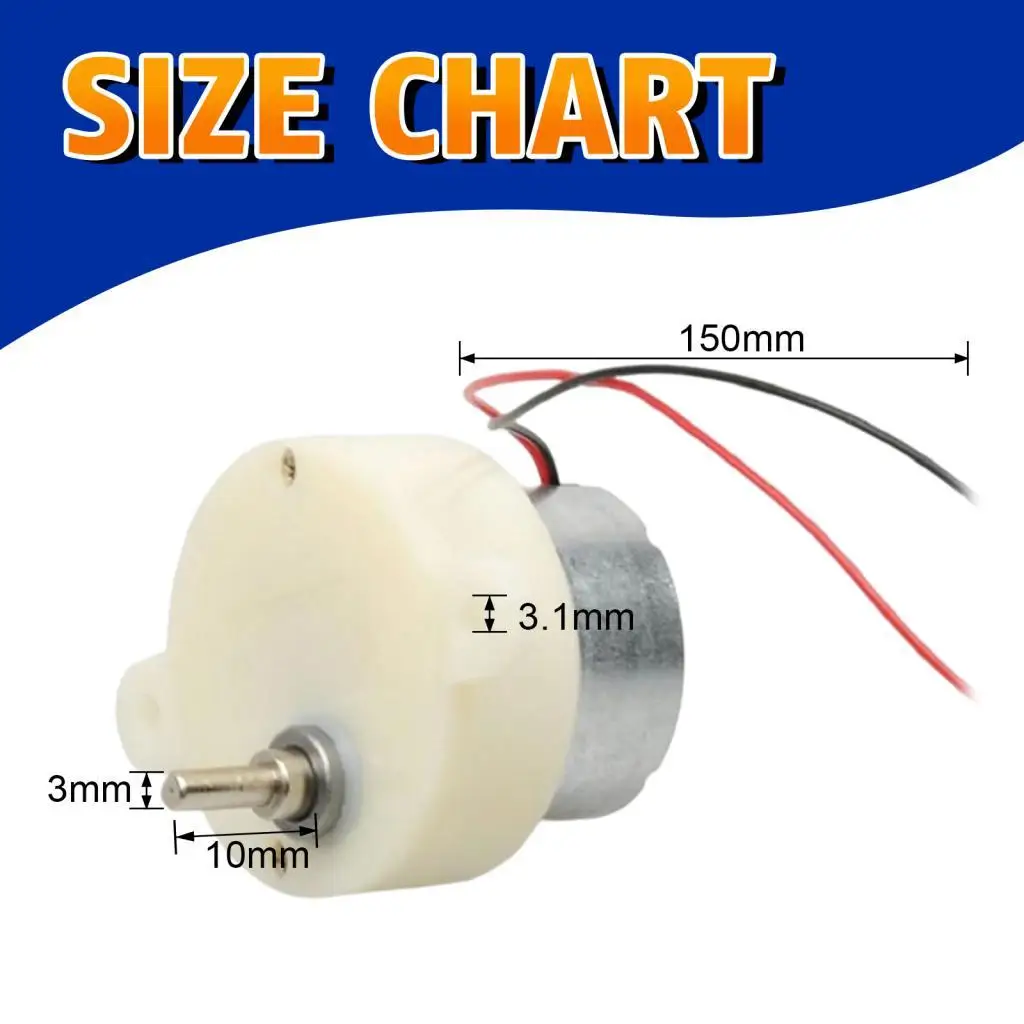 Mini Electric Motor Silver Speed Reduction Metal Shaft Gear for Model Airplane Propeller and DIY Toy Projects