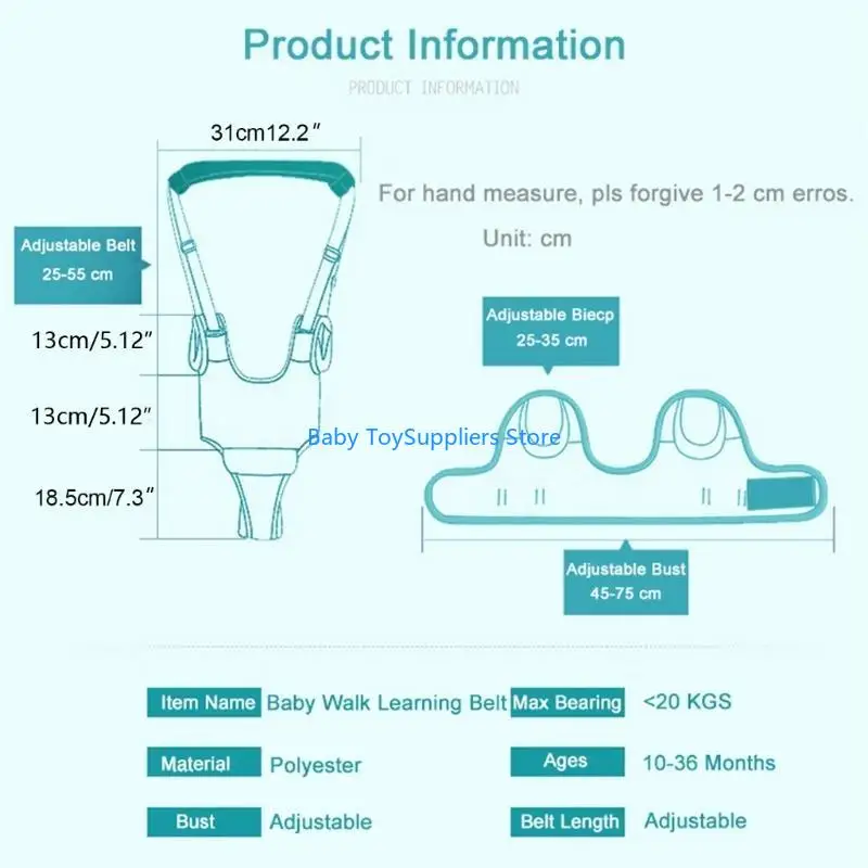 R1WF الكرتون الحيوان الطفل المشي تسخير يده مشاية للأطفال مساعد طفل رضيع ووكر تسخير مساعد حزام تعلم الطفل