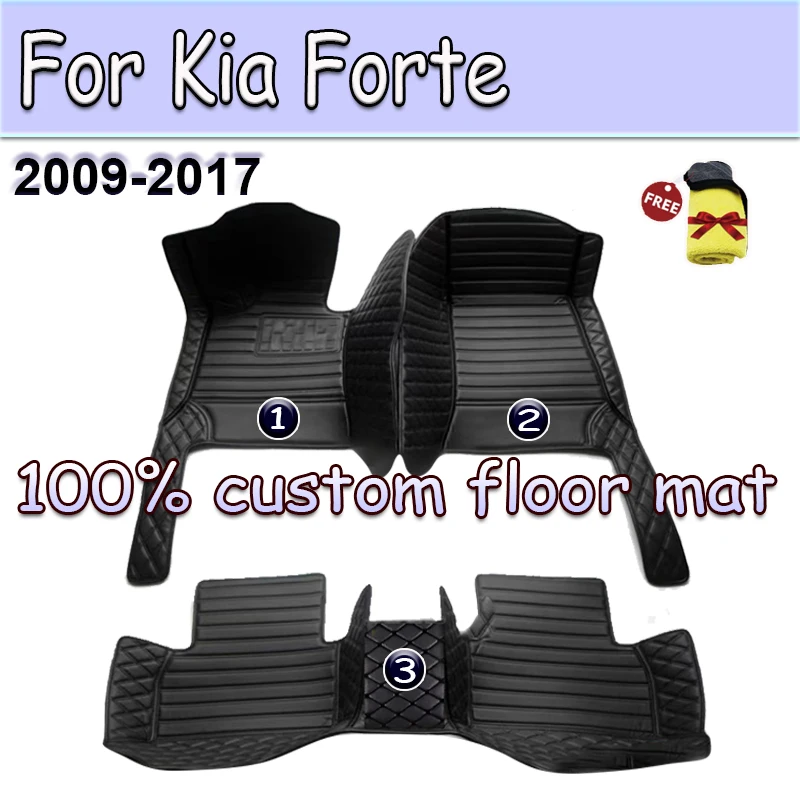 

Car Floor Mats For Kia Forte 2009 2010 2011 2012 2013 2014 2015 2016 2017 Custom Foot Pads Carpet Cover Interior Accessories