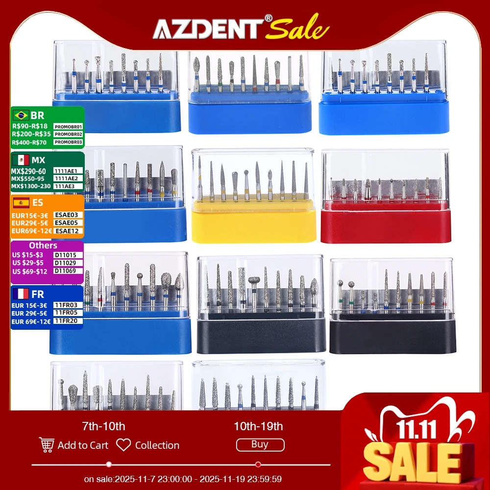 1 коробка Azdent DENTAL Diamond