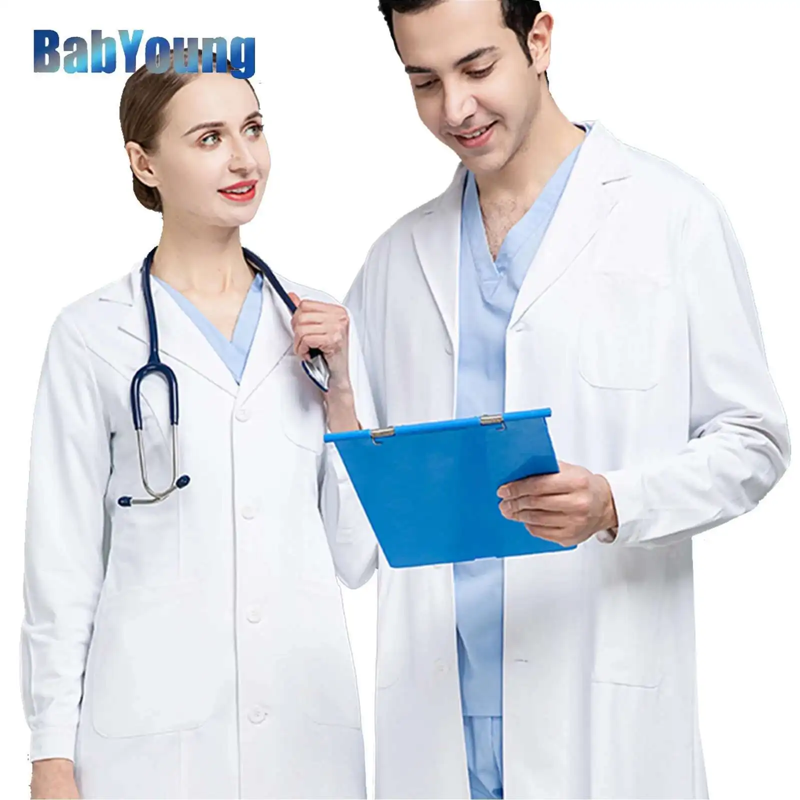 2025 Silky Lab Coats Phary Robe Anti-Static Consultation Coat Tab-Waist Women Men Dual-Function Dentist Uniform Short Sleeve