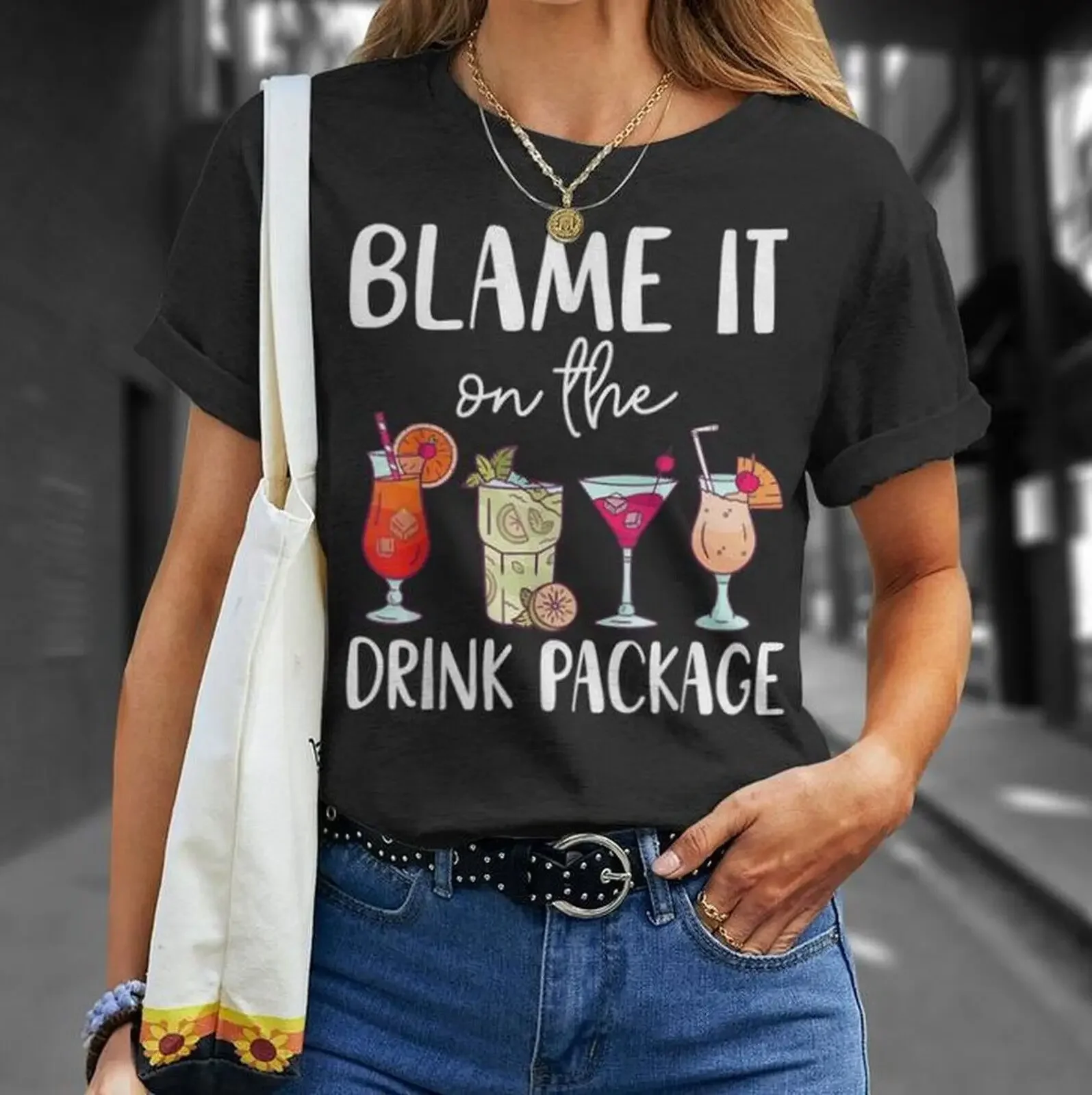 Cruise 2024 Blame It On The Drink Package T-Shirt, Summer Vacation Cruise Shirt