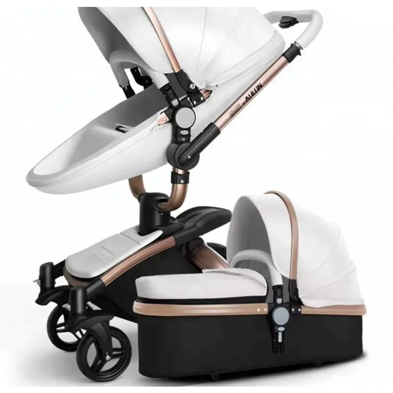 Made in china factory  luxury foldable baby stroller for babies 3 in 1