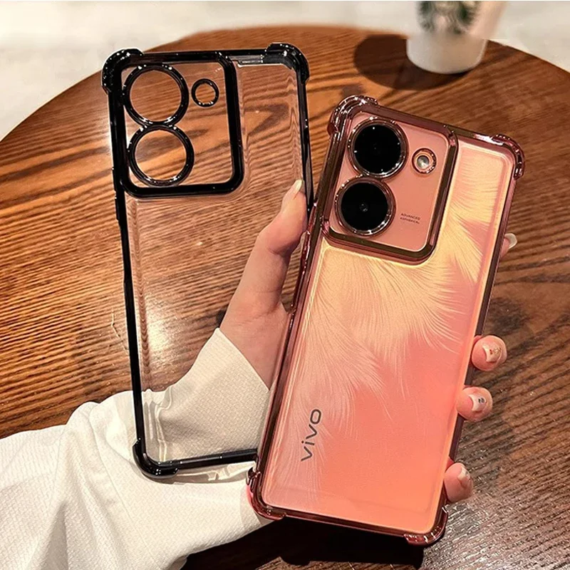 

Transparent Four Corners Shockproof Case for Vivo Y28 Y03 Y18 Y18S Y28S Y36 Y27 4G Y36 Y27 Y27S Y17S Y78 5G Phone Cover