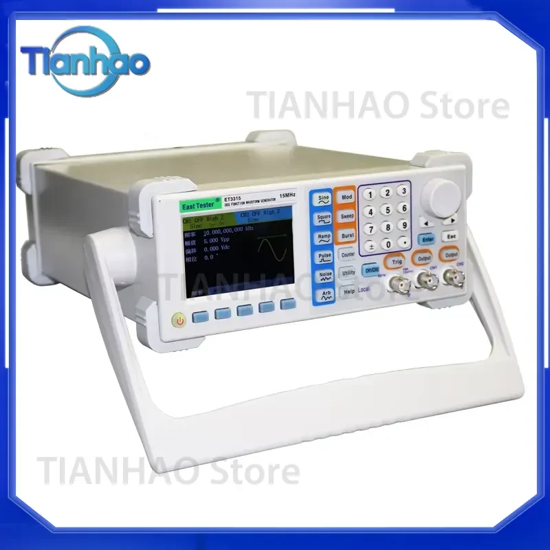 ET33X Series Two-Channel Function Arbitrary Waveform Generator for ET3315X ET3325X ET3340X ET3360X with 3.5 inch 480×320 TFT