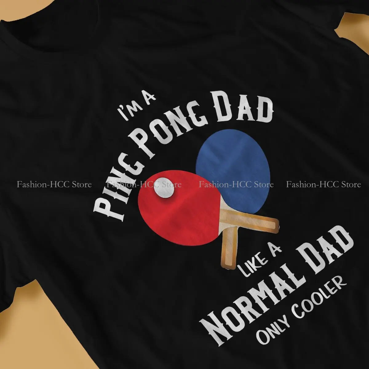 Ping Pong Table Tennis Crewneck Original TShirts  Personalize Men\'s T Shirt Polyester Hipster Clothing