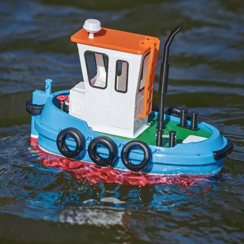 Small Tugboat Q Version Model 3D Printing Boat Model Assembly Kit Can Be Modified RC