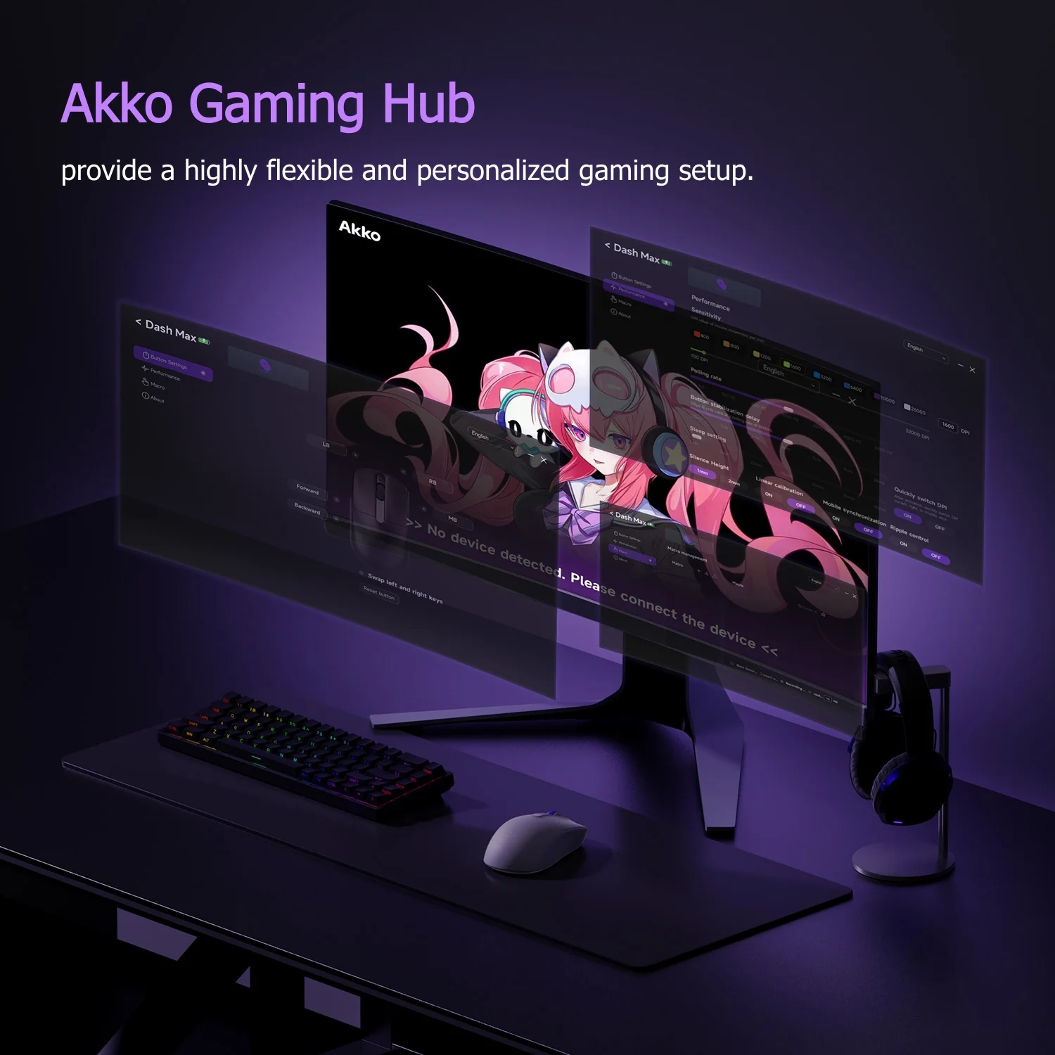 Mouse Akko Dash MAX/Ultra com Sensor PixArt PAW3950/PAW3395, 42000DPI, Ultra-leve, Ergonômico, Mouse Gamer Sem Fio 8K para E-sports