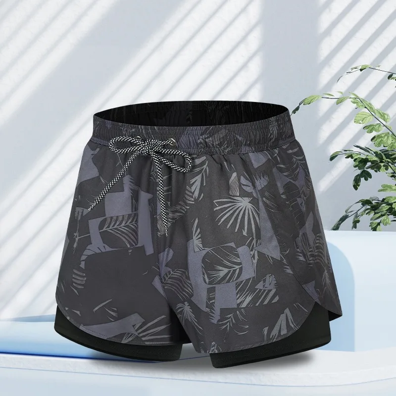 Anti-embarrassment Swimming Trunks For Men Quick Dry Summer Shorts Outdoor Casual Double Layer Breathe Pants 3pcs Swim Equitment