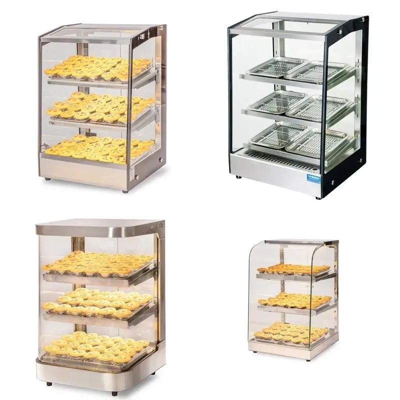 Countertop Heated Food Display Cabinet Humidified Warmer for Fast Food Bakery Showcase