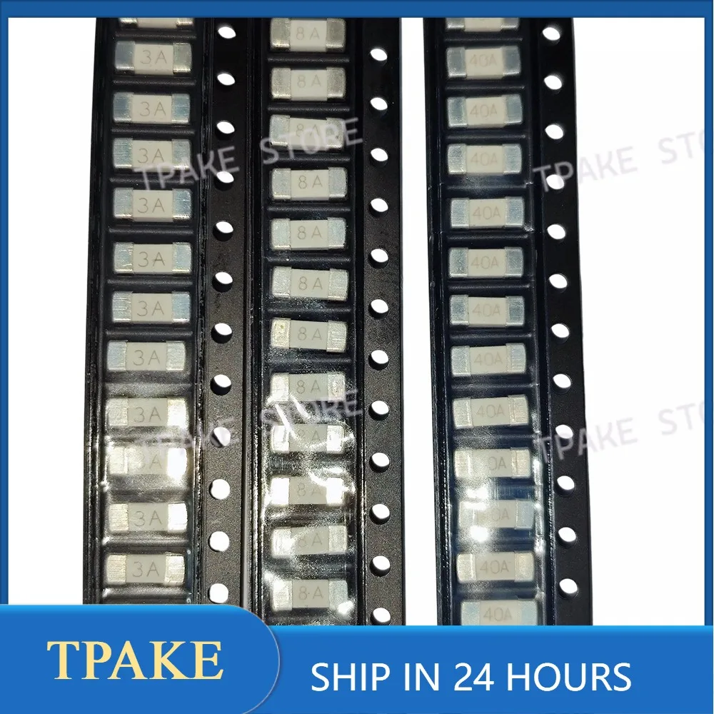 1000pcs/1Reel 2410/1808/6125 SMD Patch Blown Fuse Slow Melt 125/250V 1.25A 6.3A 10A 40A Various Amp Ratings