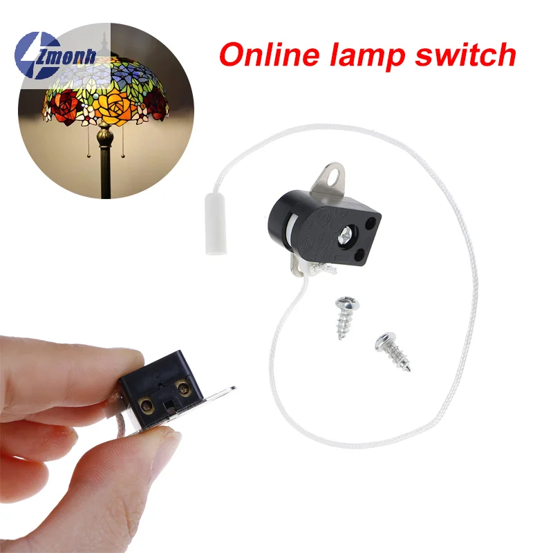 New！Pull Cord Switch For Wall Lamp Bedside Lamps Open Single Pull Control Rope Switch Core Wire Unipolar Off