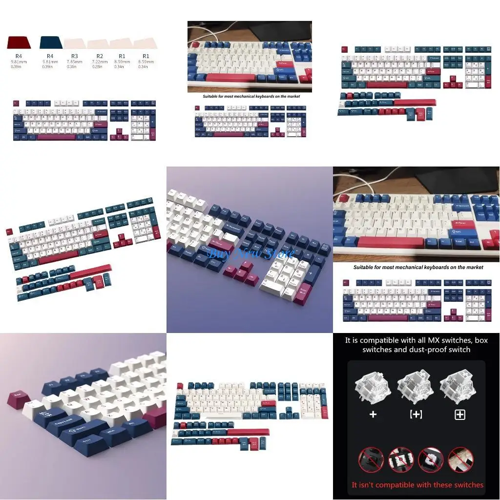 

20CE 136 Mech Soldier PBT Double Shot Keycap Original Profile for Mechanical Keyboards