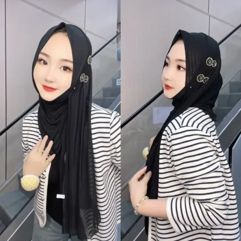 Boutique Fashion Full Head Musulman Moslem Hijbas Women Wraps