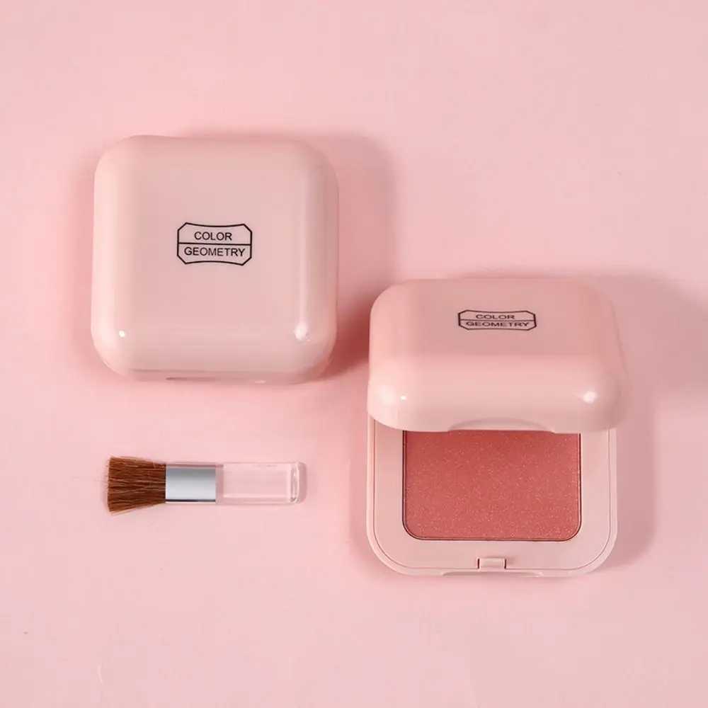 Matte Monochrome Blush Palette Waterproof Monochromatic Face Blusher Cosmetics Brightening Natural Orange Blush Palette Women