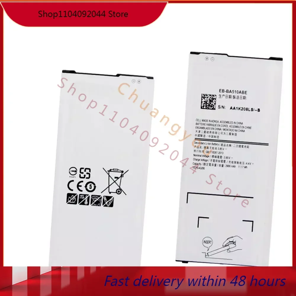 2900mAh EB-BA510ABE Battery For  GALAXY A5 A510 SM-A510F A5100 2016 Edition Smart phone High quality Replacement Battery