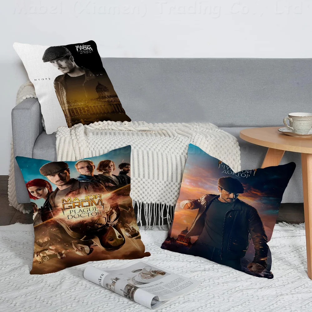 

Movie - Major GromDecorative Room Aesthetics Pillow Case Home Decor Bedroom Sofa Bed Couch Pillow Cover 45x45