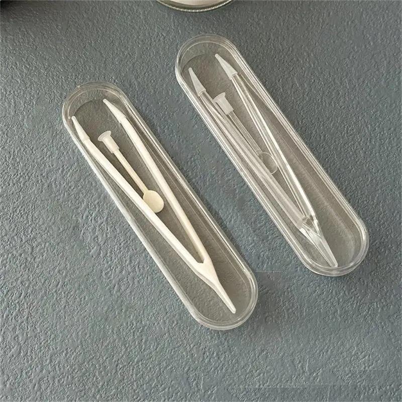 39BD 1Set Kontaktlinsen Pinzette Kontaktlinsen Entferner Transparente Große Klemmen Stange für Einfaches Einsetzen und – Detail 2