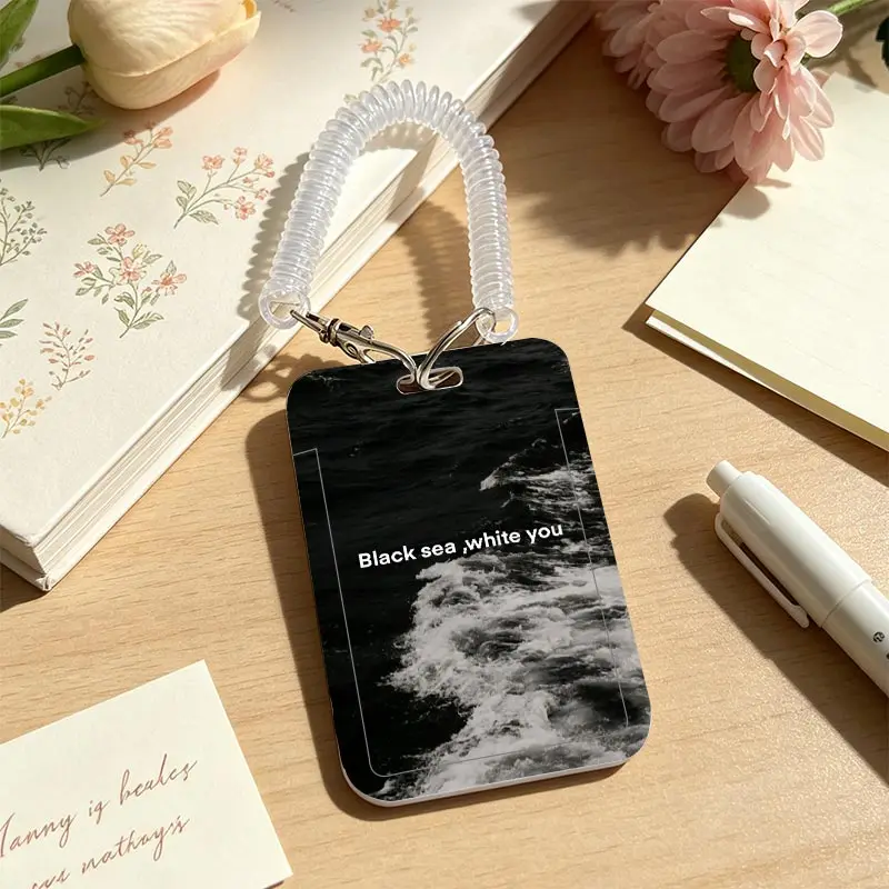 Card Protection Cover for Student Bus/Meal Card Protection Case Pendant Keychain Credential Badge Holder Kpop Photocard Holder