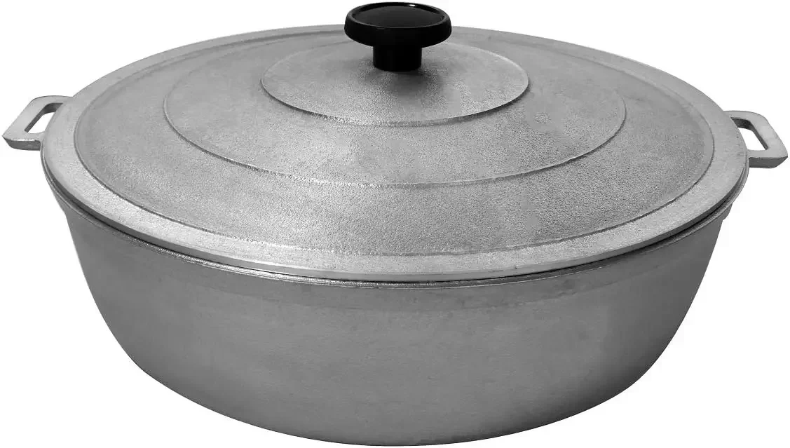 

-Aluminum Caldero,Dutch Oven,5 QT, Silver (28cm (11-Inch))
